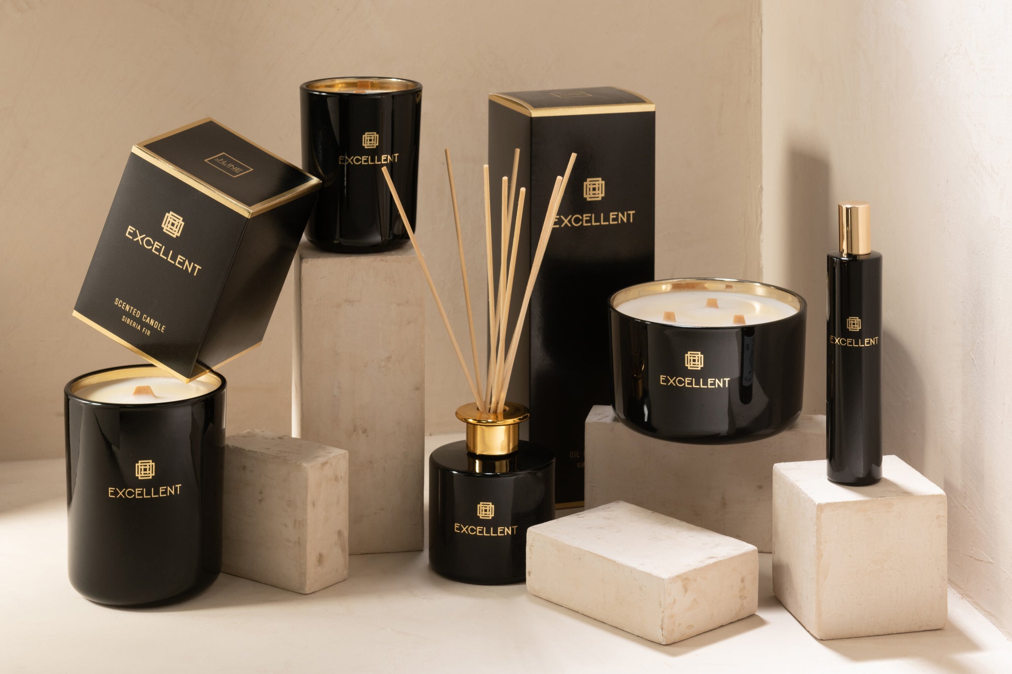 Scented Oil+Sticks Excellent Siberia Fir Black