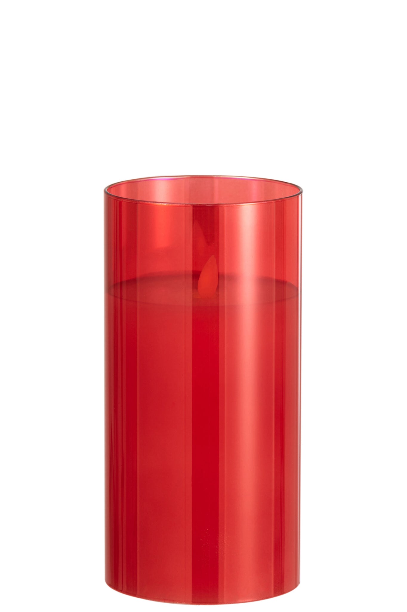 LED lamp Shining Glass Red Medium
