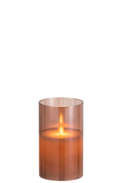 LED-Lampe Shining Glass Brown Small