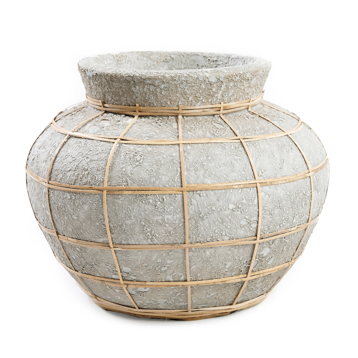 Die Belly Vase - Beton Natur - S