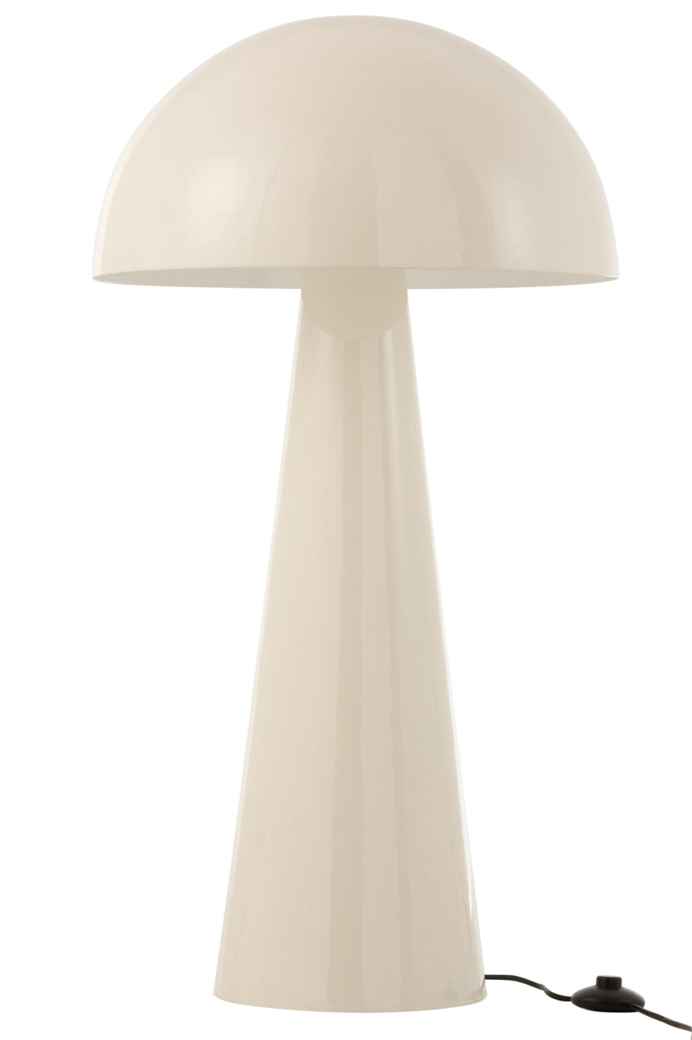 Lamp Mushroom Metal Shining White Extra Large