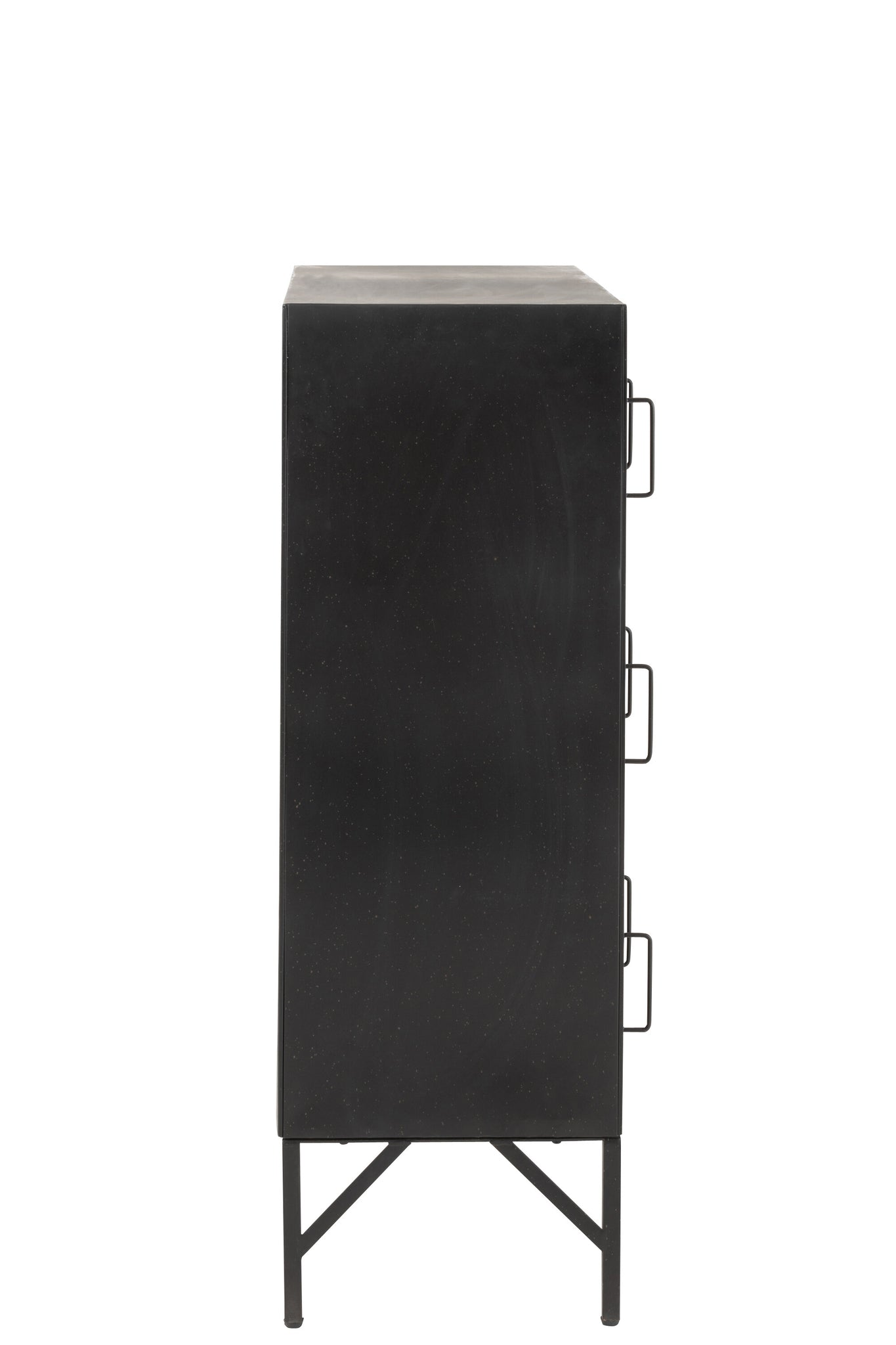 Cupboard 9Doors Metal Black