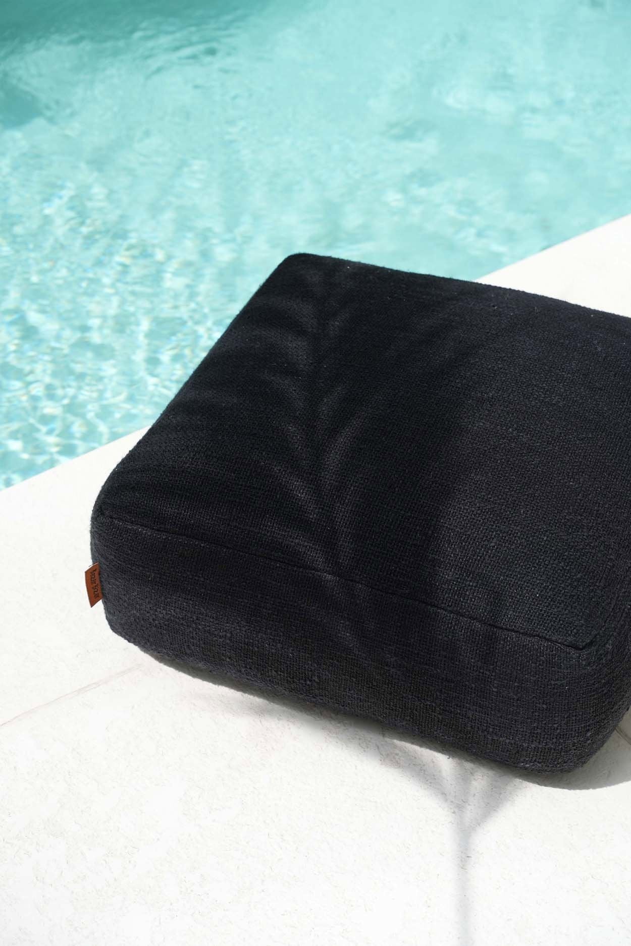 Der bequeme Pouf - Schwarz