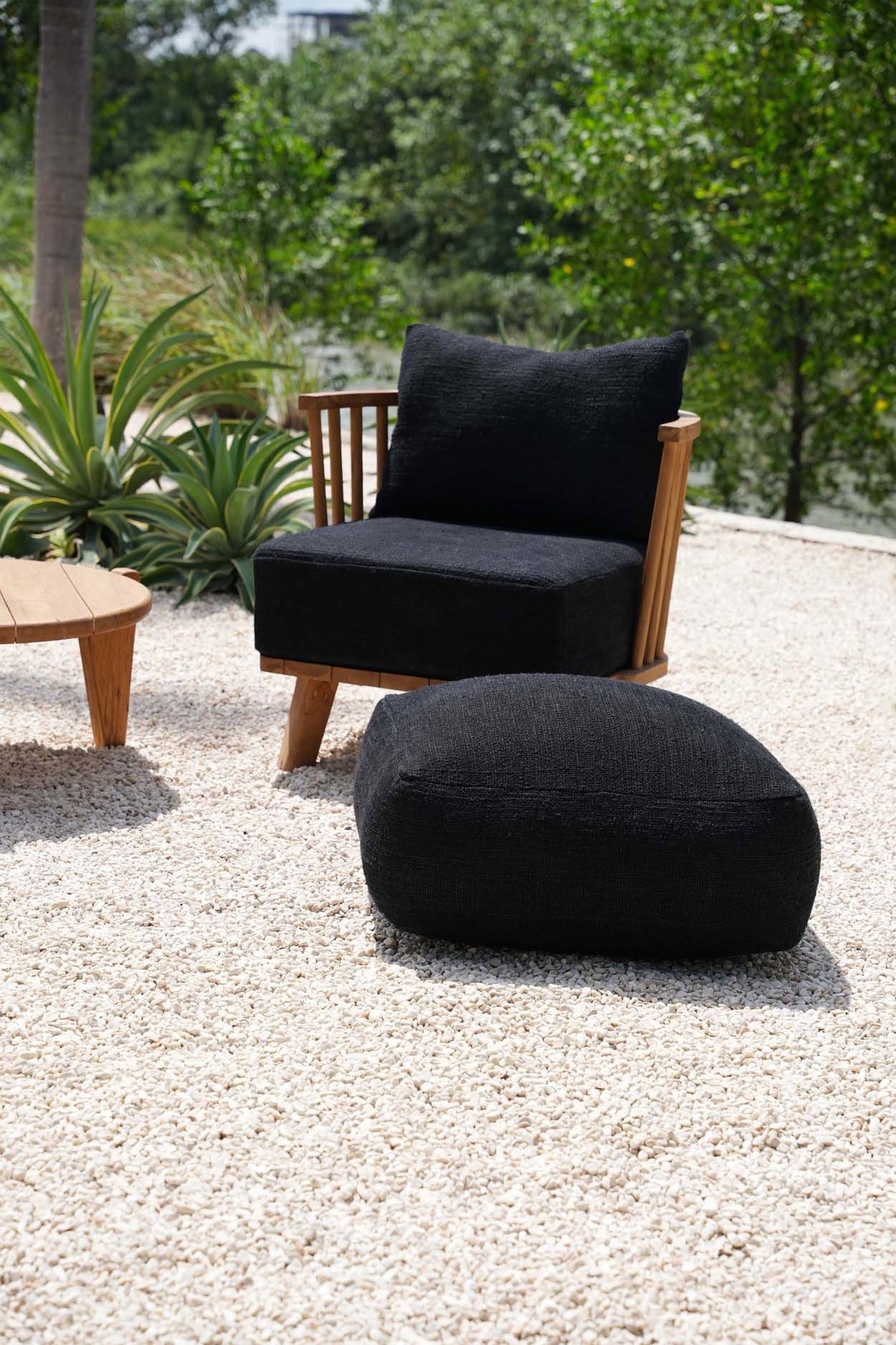 Der bequeme Pouf - Schwarz