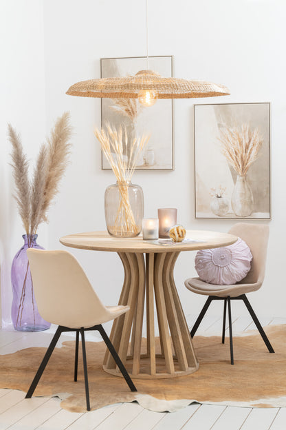 Chair Helene Metal/Textile Beige