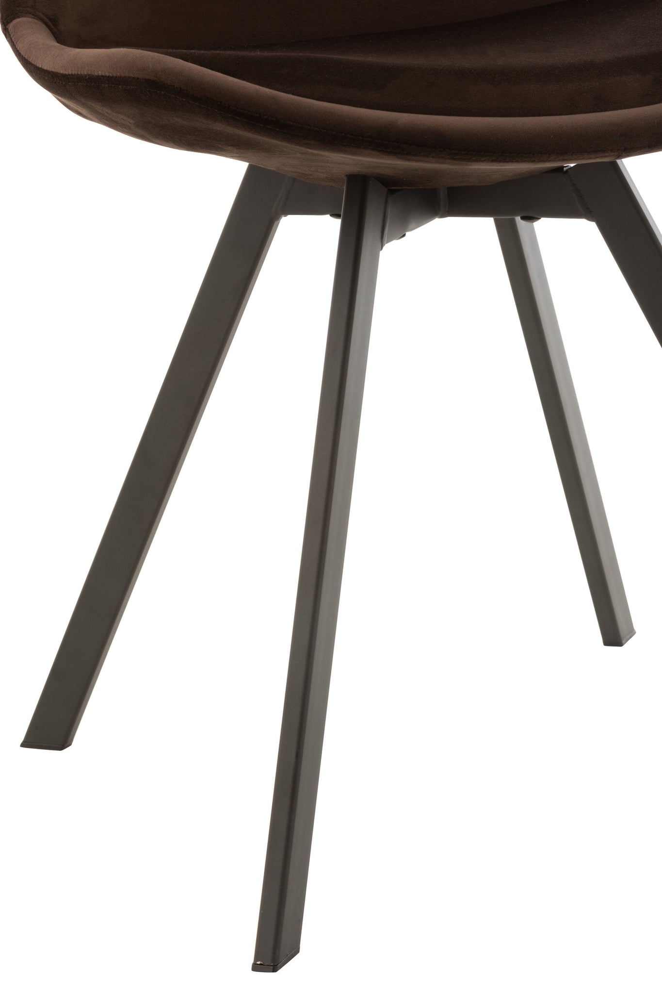 Chair Helene Metal/Textile Dark Brown