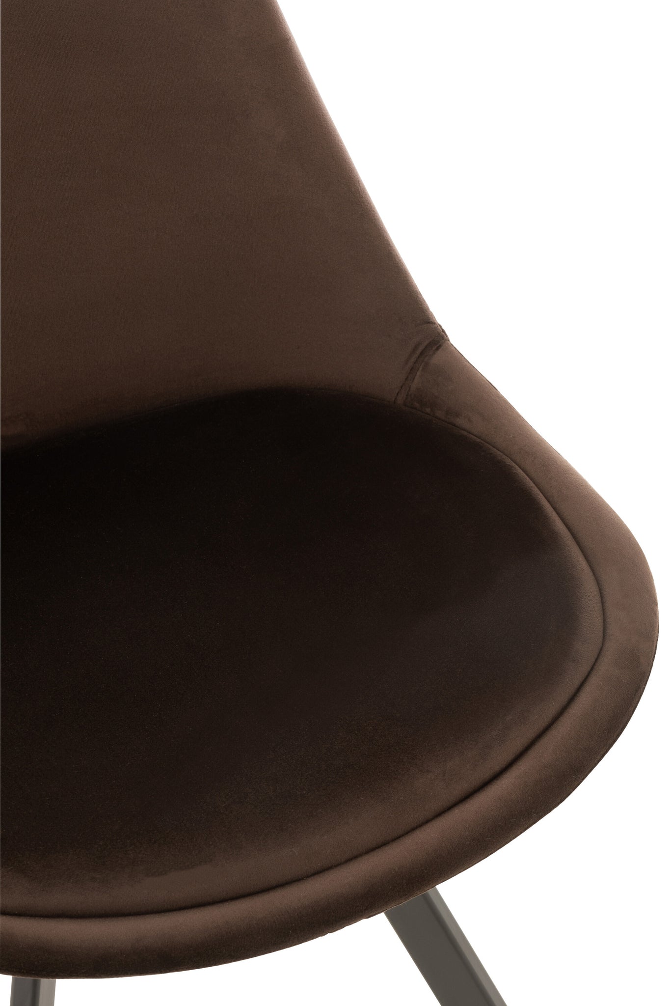Chair Helene Metal/Textile Dark Brown
