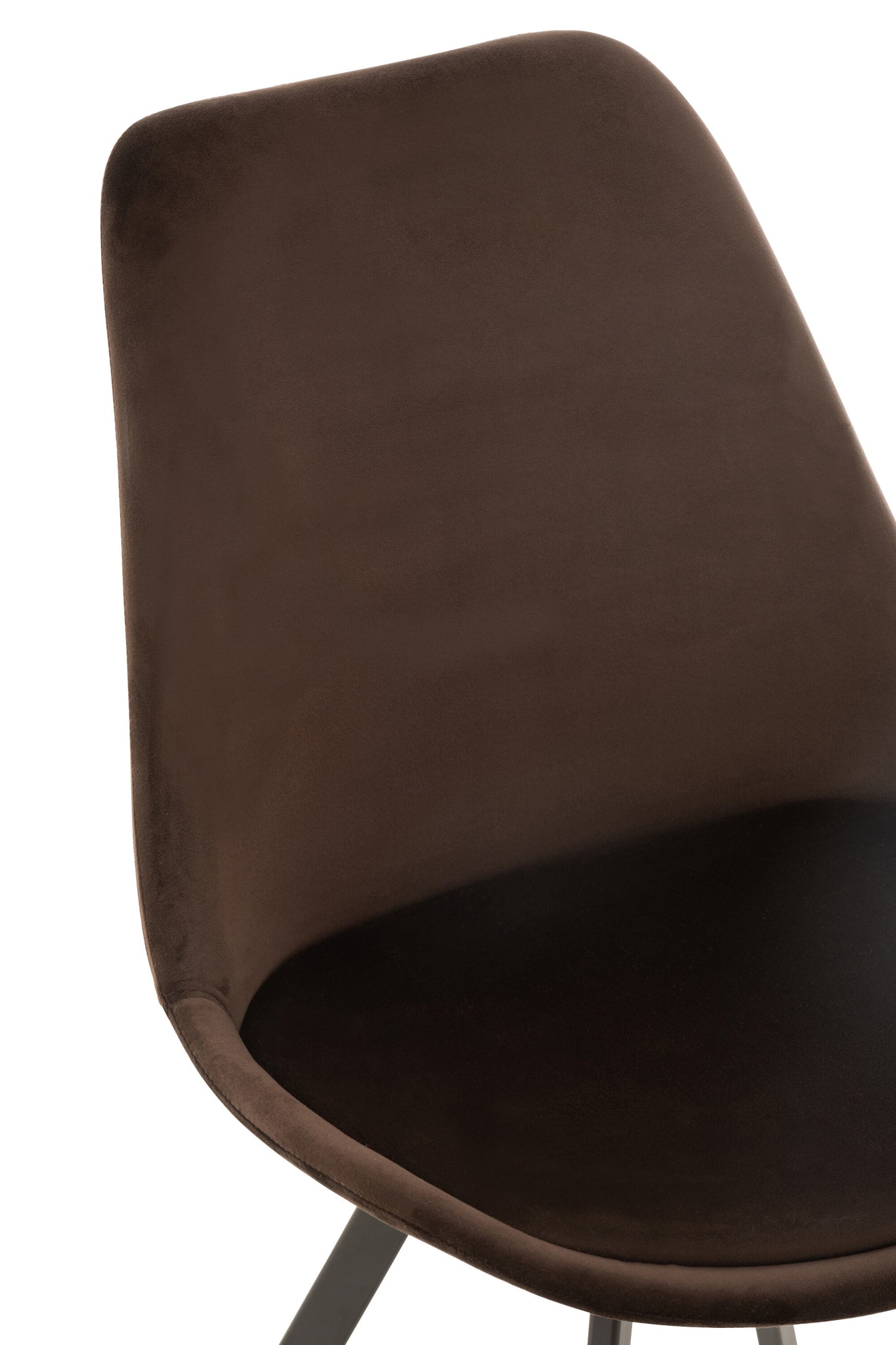 Chair Helene Metal/Textile Dark Brown