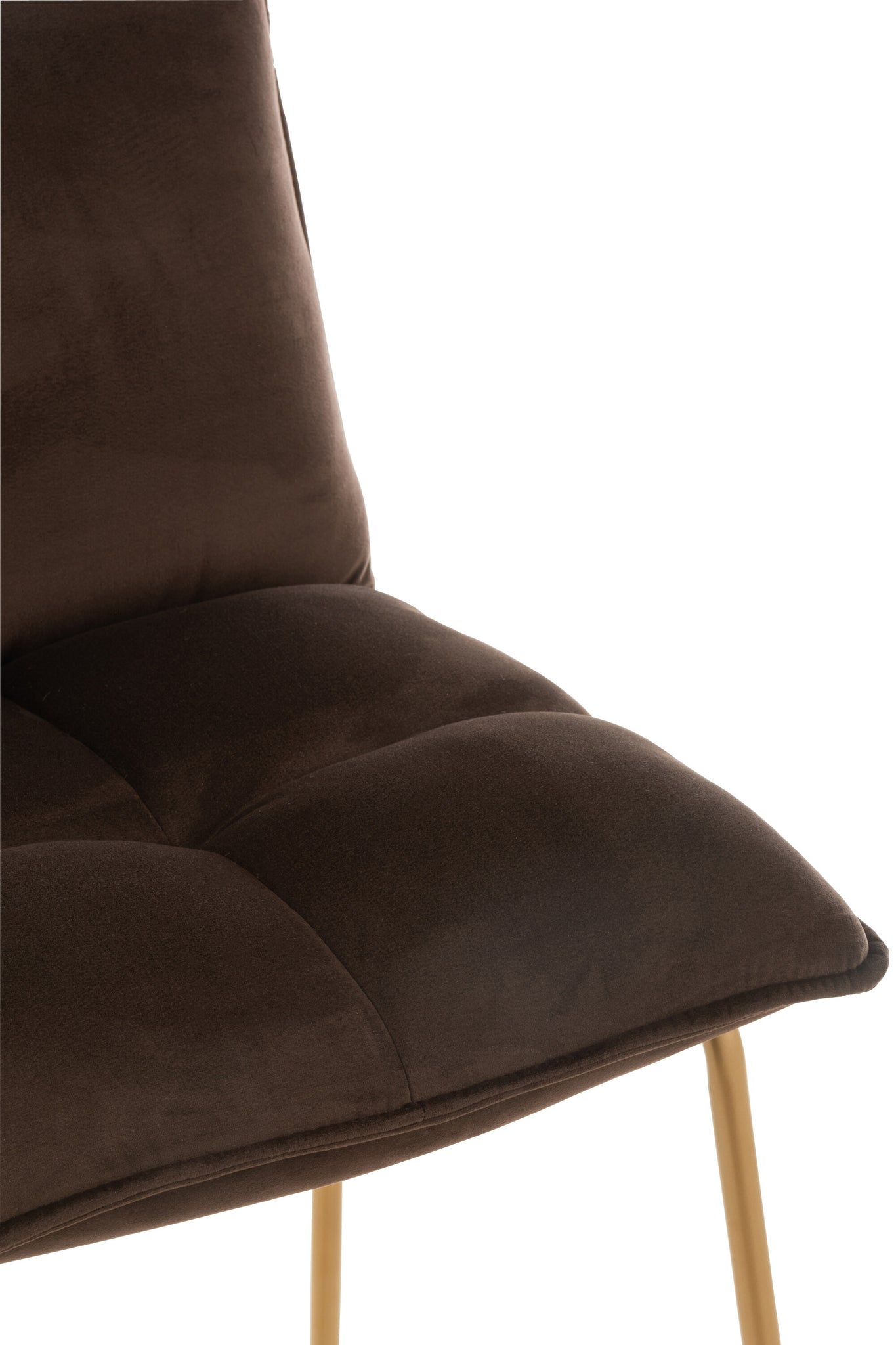 Barchair Pierre Metal/Textile Dark Brown