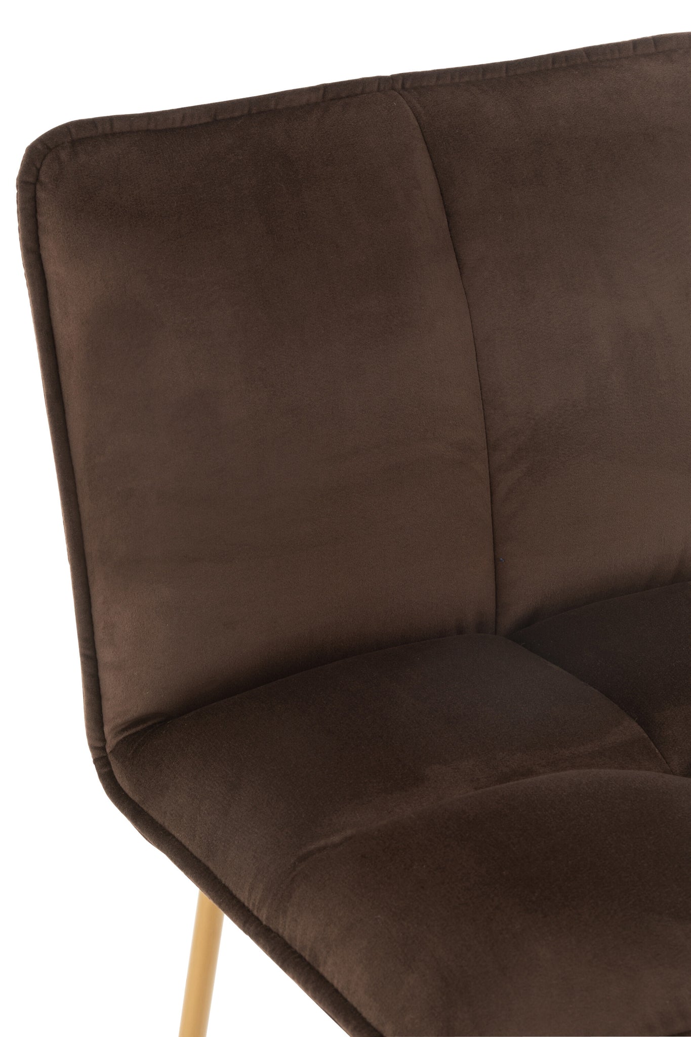 Barchair Pierre Metal/Textile Dark Brown