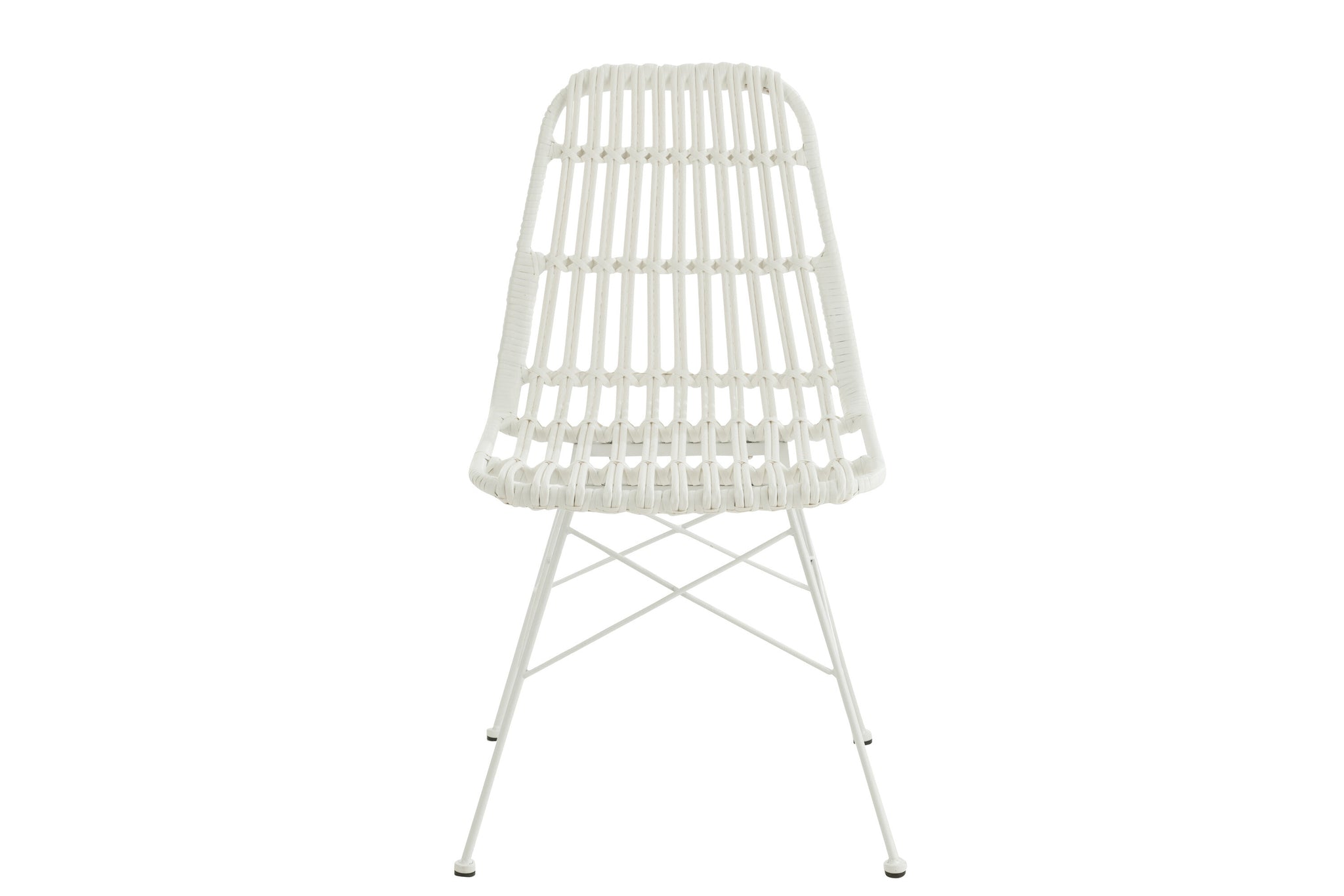 Chair Rachel Outdoors Met/Rattan White
