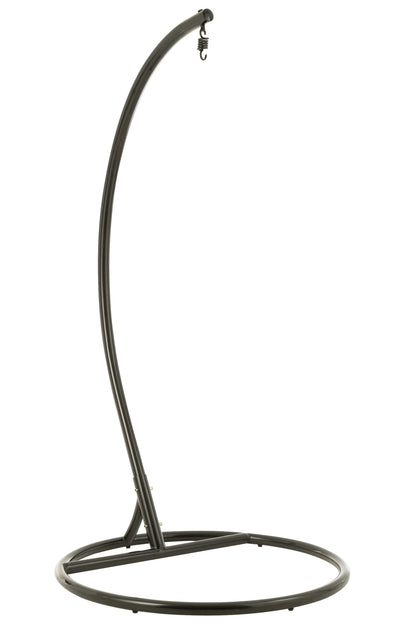 Hanging Chair+Cushions Bula Metal/Reed Black