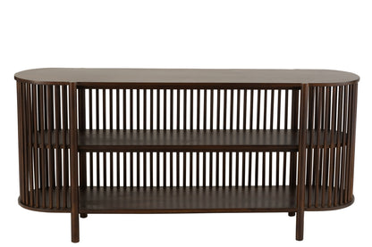 Sidetable Mangohout Donkerbruin 160x38x75 cm