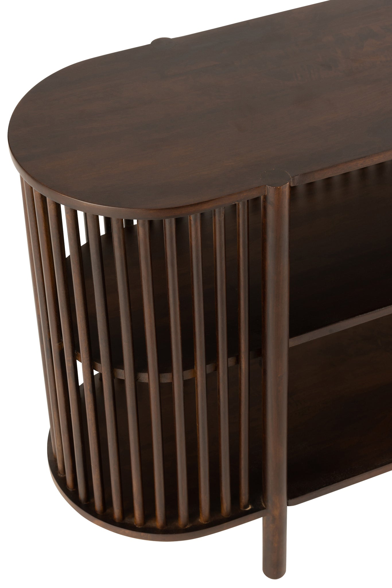 Sidetable Mangohout Donkerbruin 160x38x75 cm