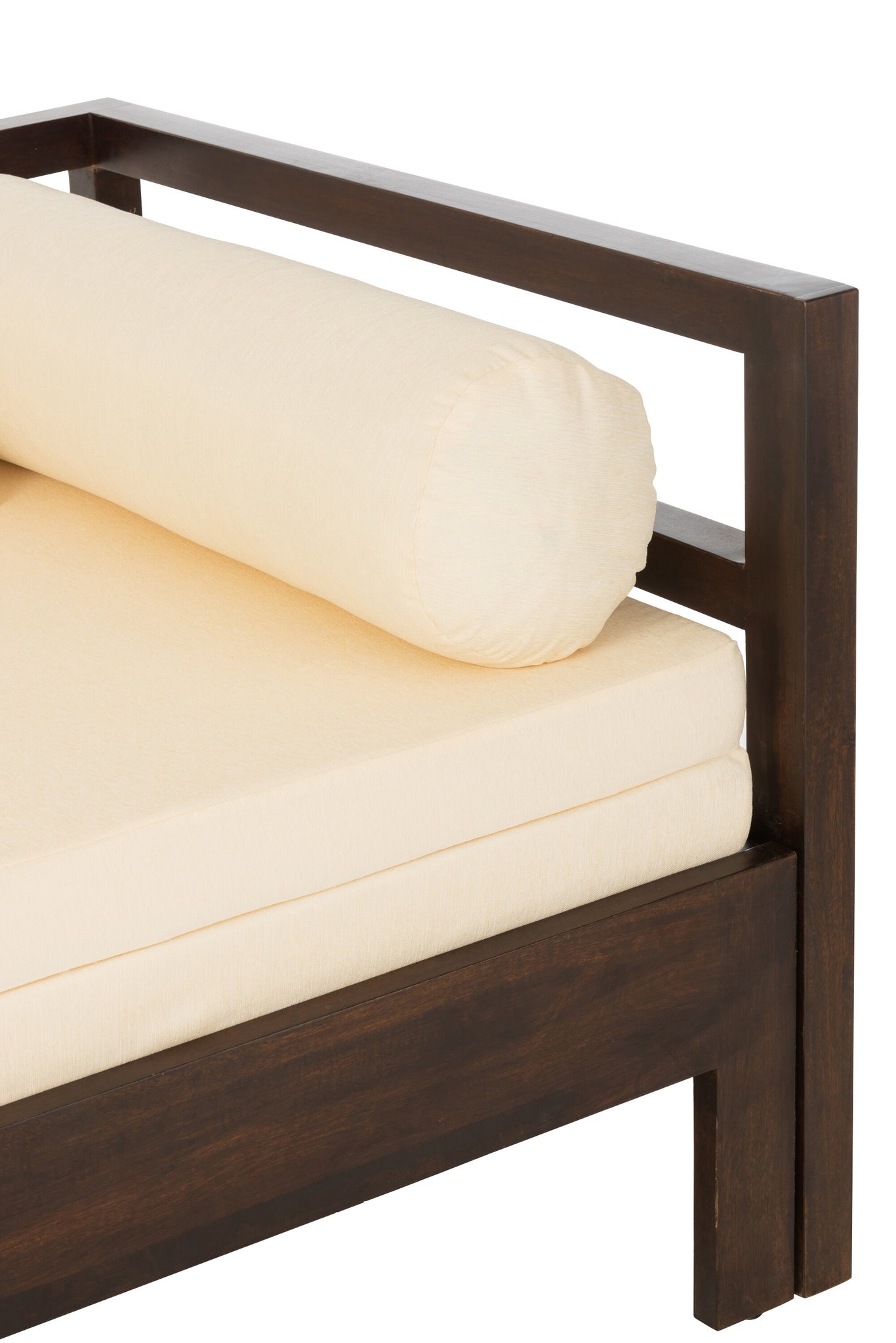 Sofa/Bed Conie Mattress+4Cushions Mango Wood Dark Brown