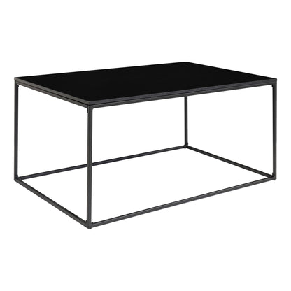Couchtisch Schwarz Rechteckig 90x60x45 cm | Stahlrahmen