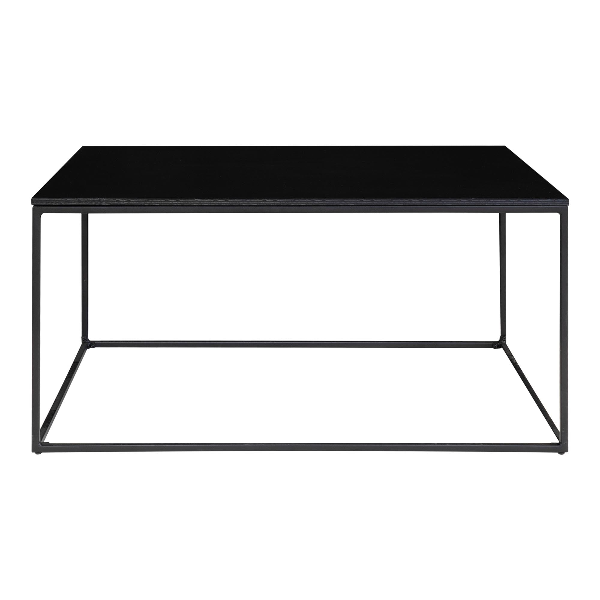 Couchtisch Schwarz Rechteckig 90x60x45 cm | Stahlrahmen