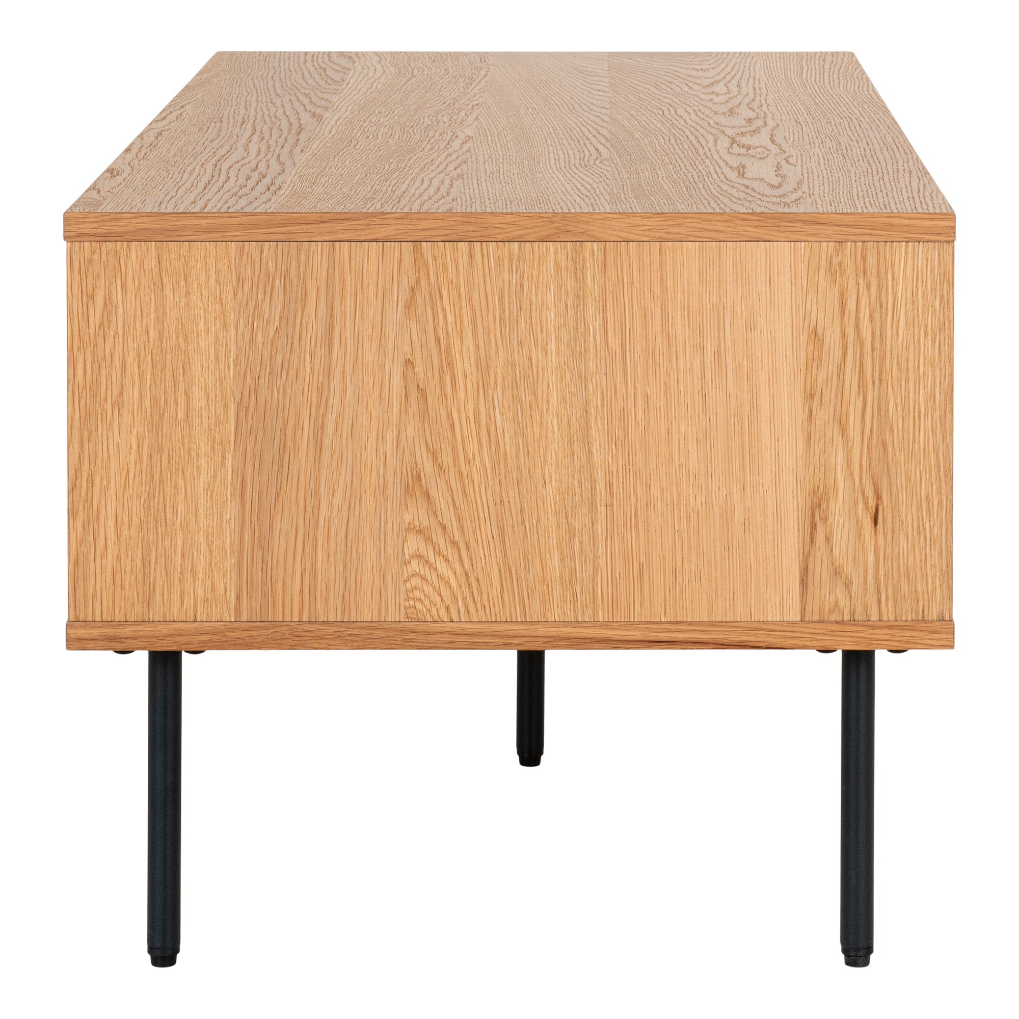 Kyoto Couchtisch – Eichenfurnier, natur, mit 2 Schubladen, 50×100×45 cm