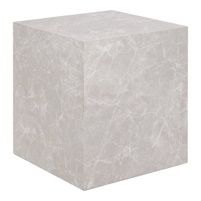 Prag Beistelltisch - Beistelltisch, Marmoroptik, beige 40x40x45 cm