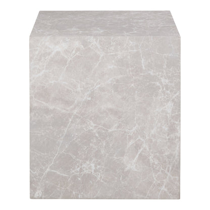 Prag Beistelltisch - Beistelltisch, Marmoroptik, beige 40x40x45 cm