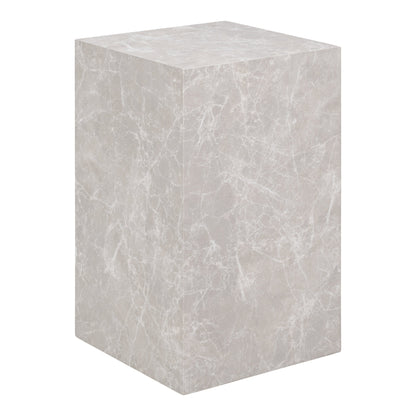 Beistelltisch Prague - Beistelltisch, Marmoroptik, Beige 30x30x50 cm