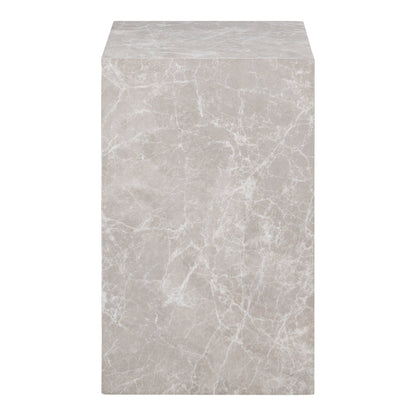 Beistelltisch Prague - Beistelltisch, Marmoroptik, Beige 30x30x50 cm
