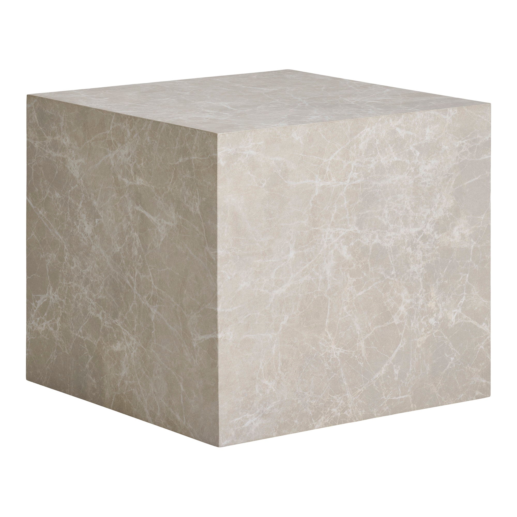 PRAGUE COFFEE TABLE SET OF 2 | MARBLE LOOK BEIGE