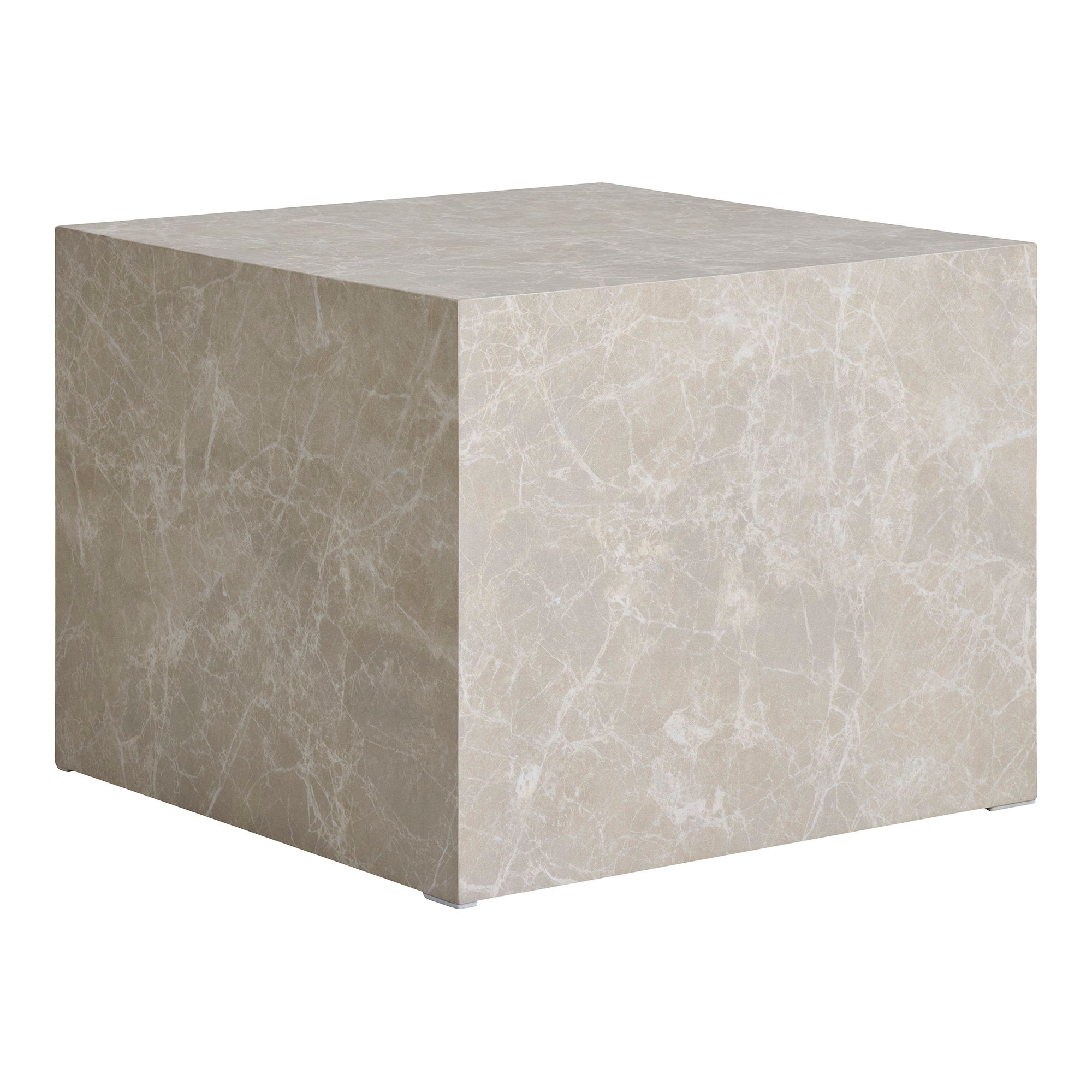 PRAGUE COFFEE TABLE SET OF 2 | MARBLE LOOK BEIGE