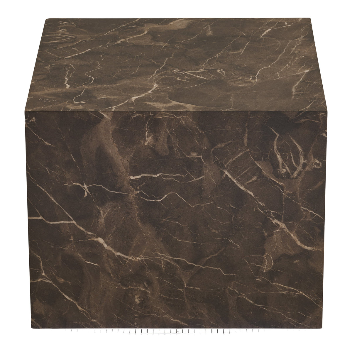 Salontafel Prague – MDF met marmerlook, bruin, set van 2