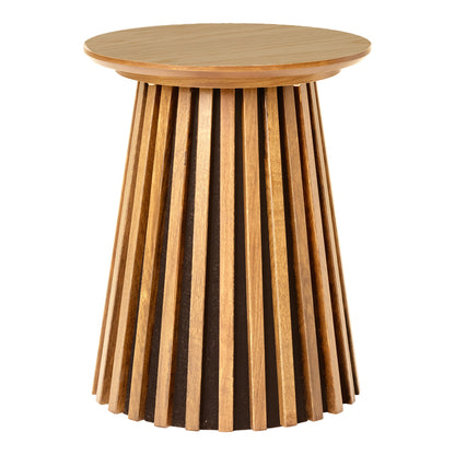Osaka Side Table - Side table, oak veneer, natural ø40x50 cm