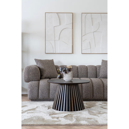 OSAKA COFFEE TABLE OAK VENEER SMOKED | Ø70X45 CM