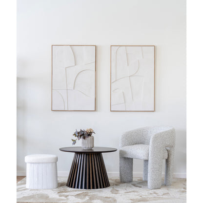 OSAKA COFFEE TABLE OAK VENEER SMOKED | Ø70X45 CM