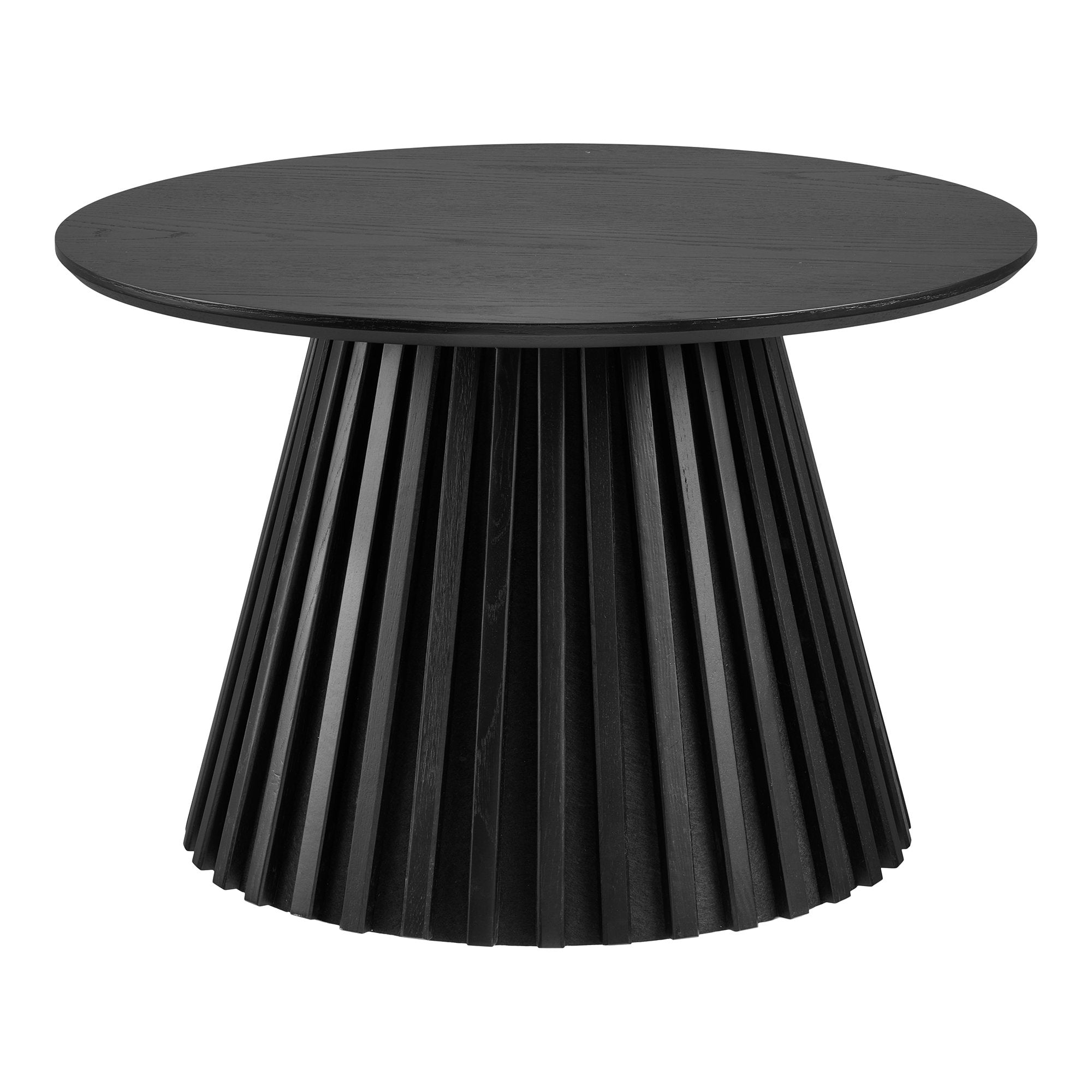 Osaka salontafel – eiken fineer, zwart, ø70×45 cm