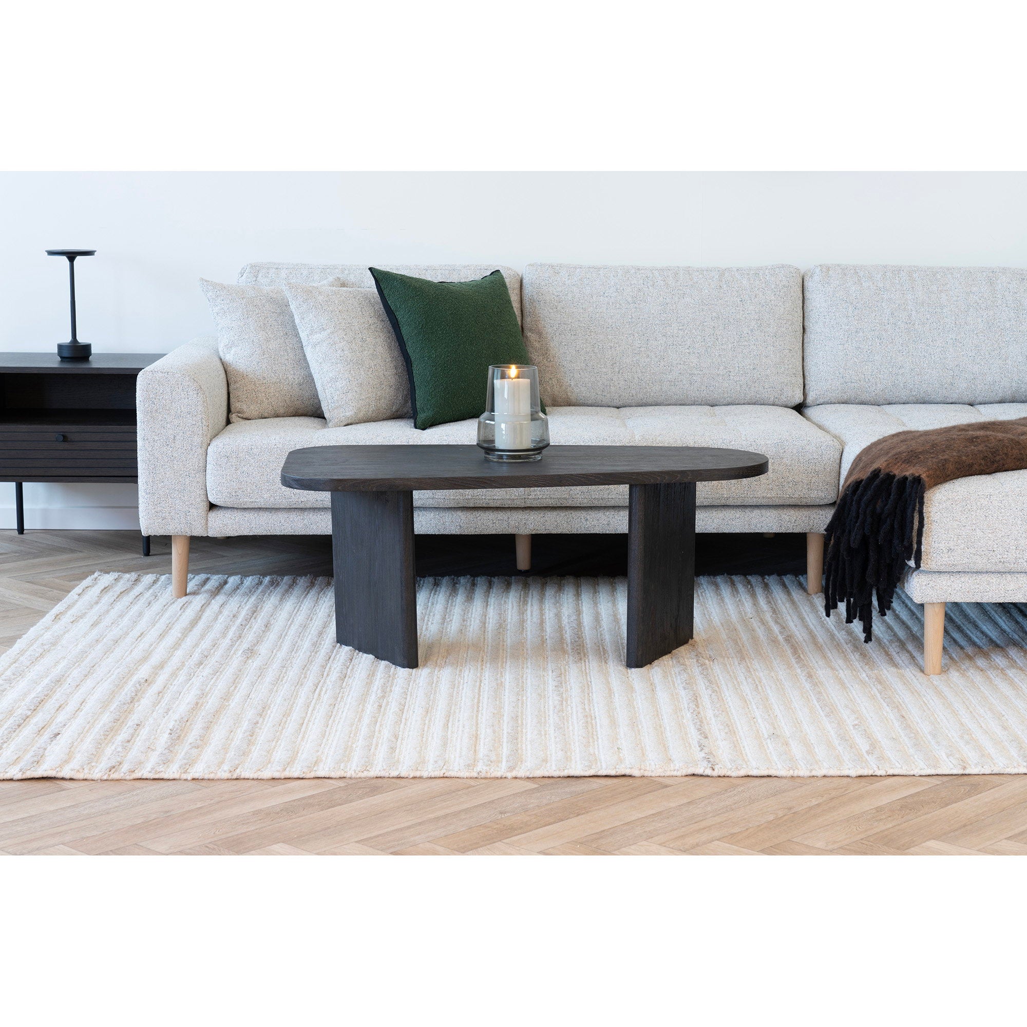 Melo Couchtisch - Couchtisch, dunkelbraun 50x100x41 cm