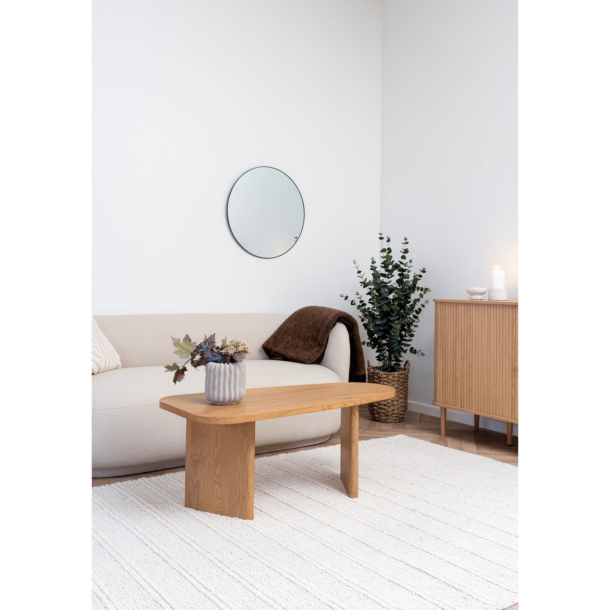 Melo Coffee Table - Coffee table, natural 50x100x41 cm
