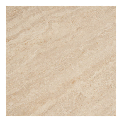 Annecy Coffee Table - Coffee table, ceramic table top/steel, travertine/sand ø70x41 cm