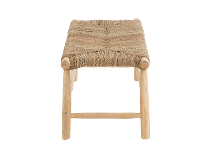 Bench Timo Grass/Teak Wood Natural
