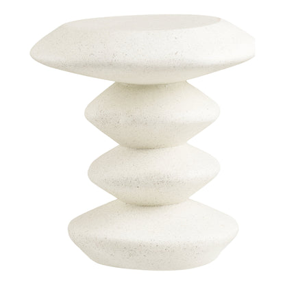 Blackburn Side Table - Beistelltisch, Faserzement, weiß 43x39x45 cm