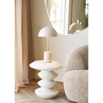 Blackburn Side Table - Beistelltisch, Faserzement, weiß 43x39x45 cm