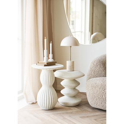 Blackburn Side Table - Beistelltisch, Faserzement, weiß 43x39x45 cm