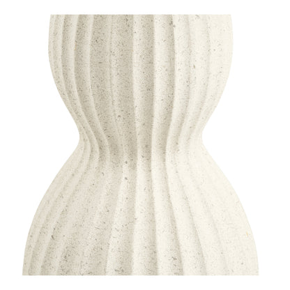 Bijzettafel Newtown – fiberclay, wit, ø40x55 cm