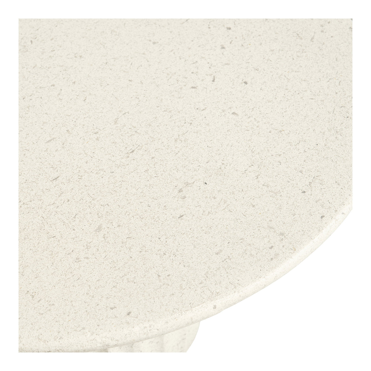 Bijzettafel Newtown – fiberclay, wit, ø40x55 cm