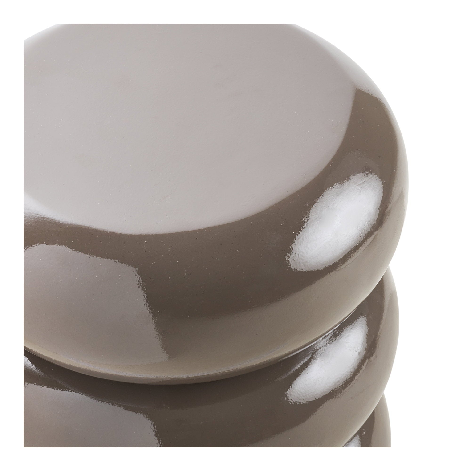 Rosolina Beistelltisch - Beistelltisch, Fiberglas, braun ø35,5x44 cm