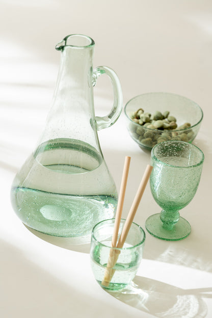 Wine Glass Lisboa Glass Water Green