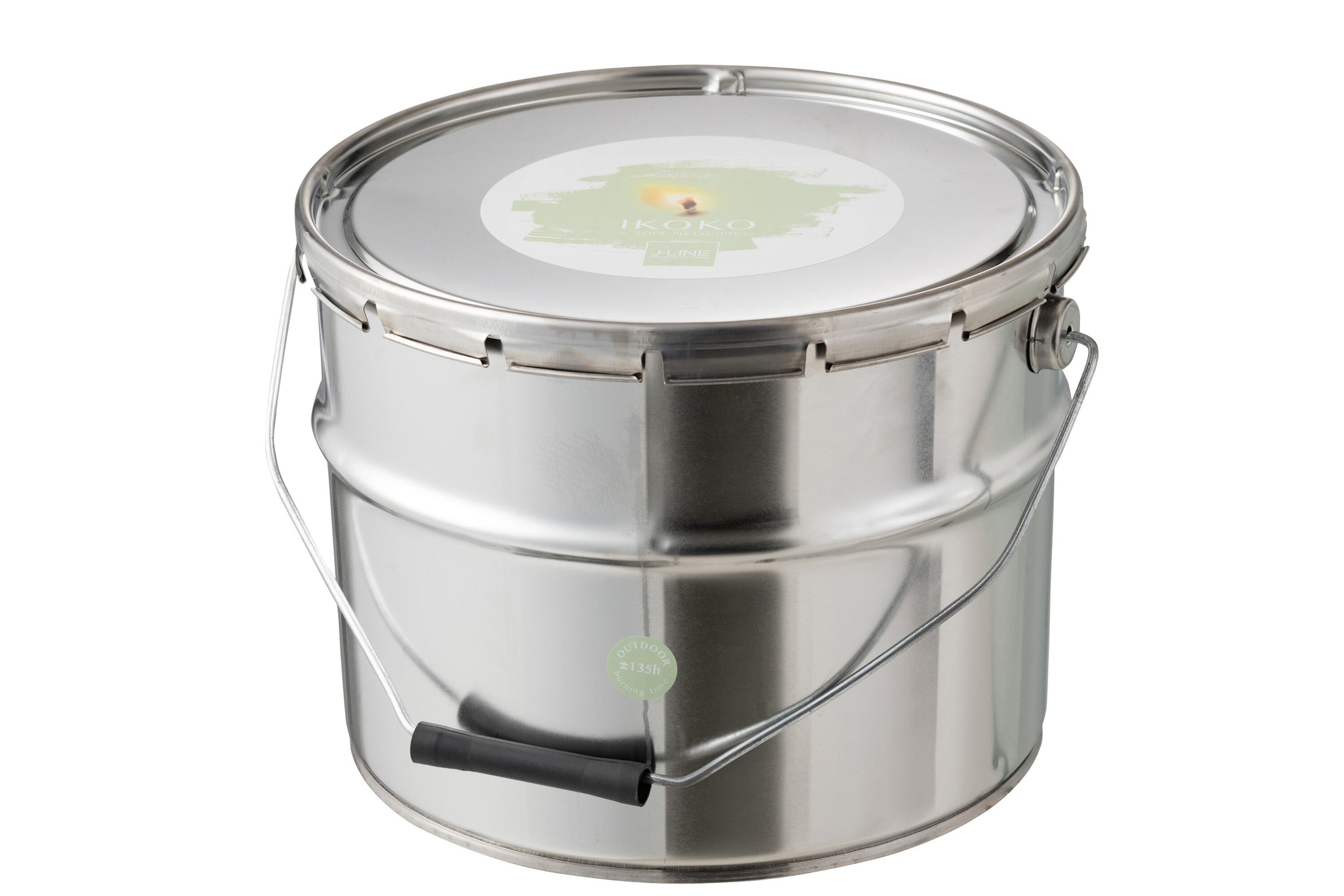 Outdoors Candle Paint Ikoko Pot Metal/Wax Mint Green Large 135H