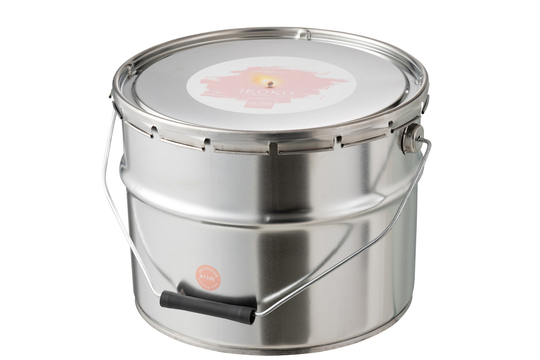 Outdoors Candle Paint Ikoko Pot Metal/Wax Light Pink Large 135H