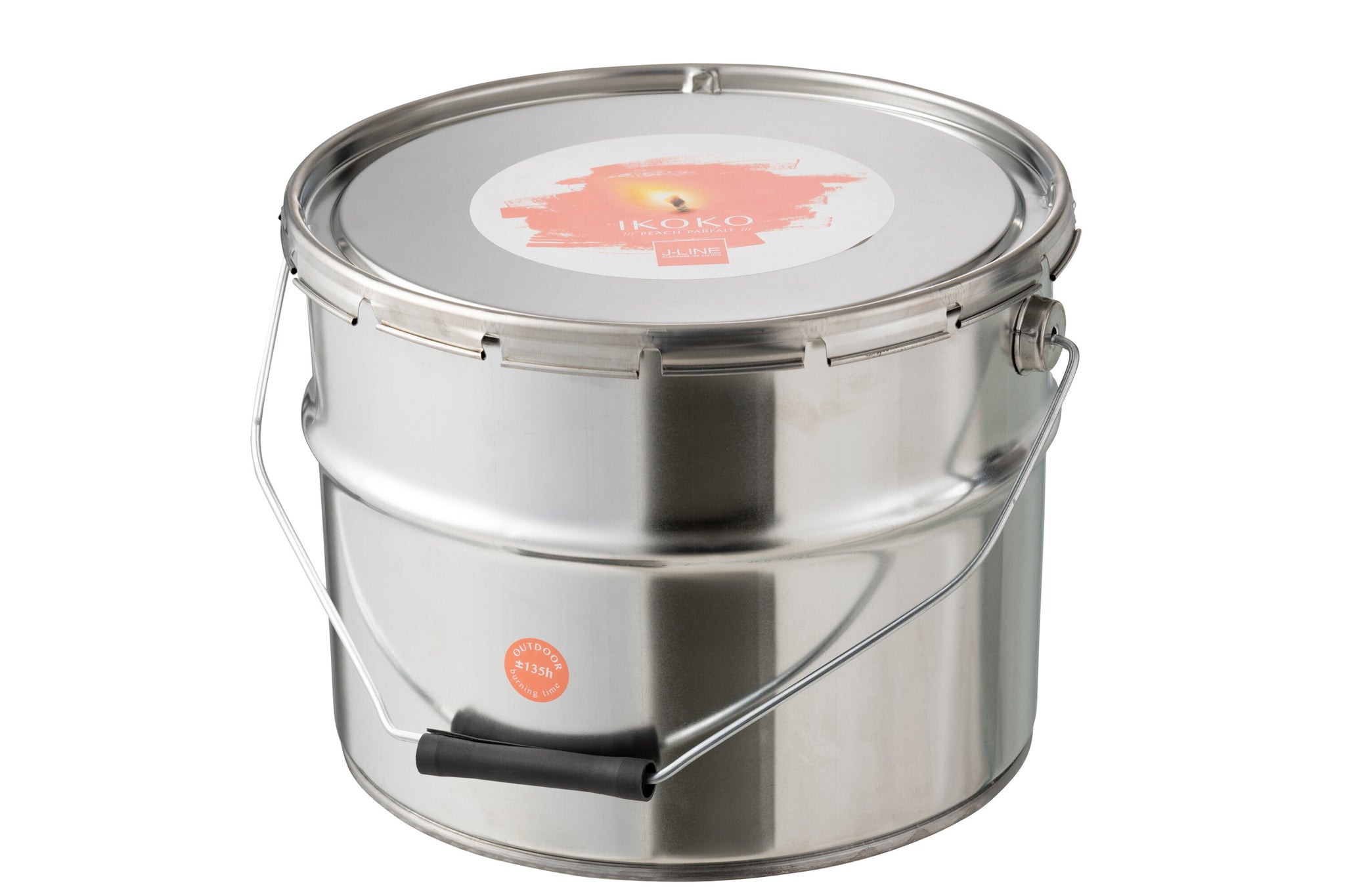 Outdoors Candle Paint Ikoko Pot Metal/Wax Apricot Large 135H
