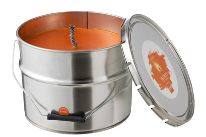 Outdoors Candle Paint Ikoko Pot Metal/Wax Orange Large 135H