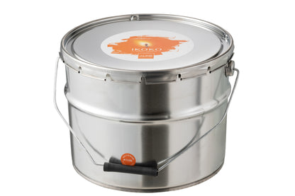 Outdoors Candle Paint Ikoko Pot Metal/Wax Orange Large 135H