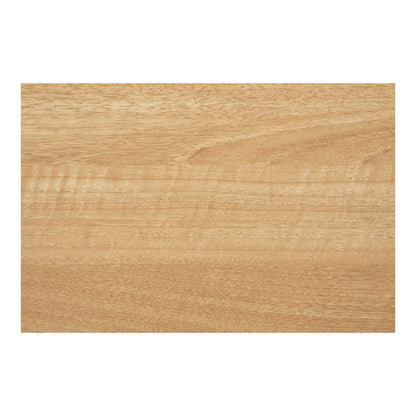 Fano Cafe Table - Cafe table, melamine, natural, black metal base 70x70x75 cm